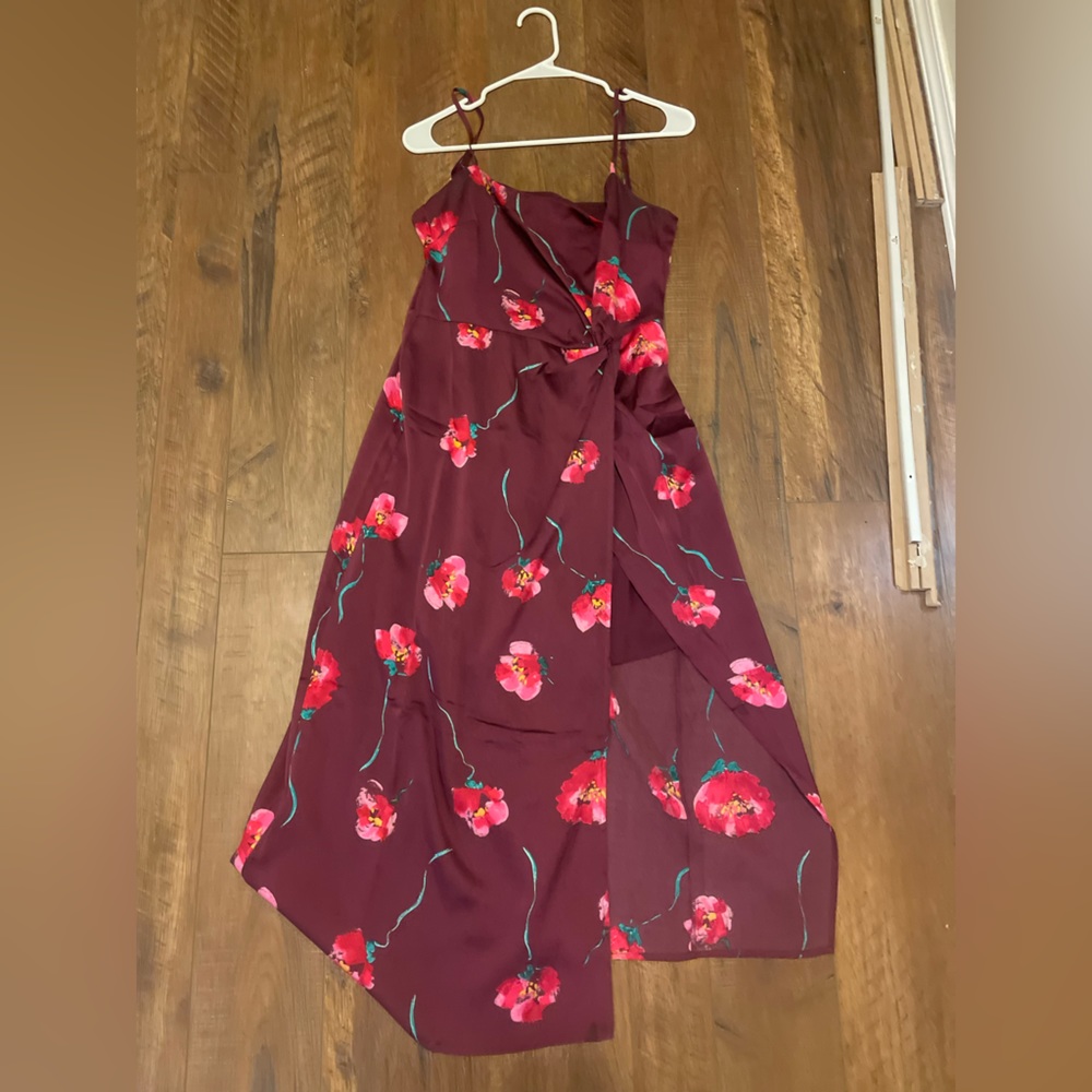 Lush Floral Midi Dress